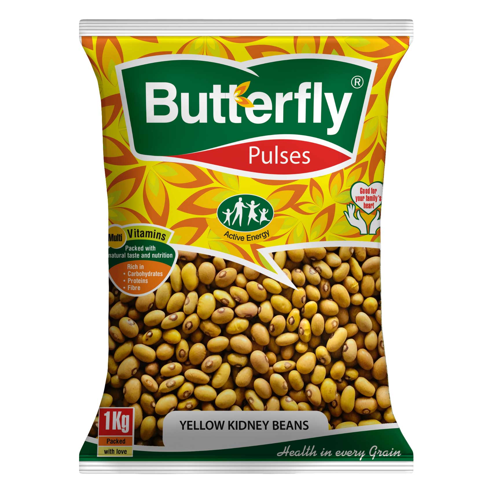 Butterfly Pulses Yellow Kidney Beans 1Kg