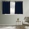 In House Velvet Curtains - Dark Blue - 140x140 cm
