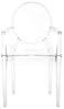 LANNY Ghost Clear Arm Chair 801