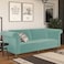 In House Serena 2 In 1 Sofabed Velvet Upholstered - Light Turquoise