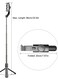 Generic 3-In-1 Phone Gimbal Stabilizer Tripod Selfie Stick Black