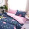 GOLDEN HOME  6-Piece Queen Size Duvet Cover Set, 1 Duvet Cover + 1 Fitted Sheet + 5 Pillow Cases, Microfibre, Muesli