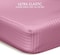 Hotel Linen Klub Reversible Down Alternative Comforter Set, Ultra Soft Brushed Stripe Microfiber Fabric, 200GSM Soft Fibersheet Filling, Size: Double 220 x 240cm, Pink &amp; Light Grey