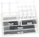 Generic [H14320] Acrylic Jewelry And Cosmetic Storage Display Boxes Organizer Two Pieces Set