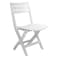 Esqube Adults Folding Chair, Patio Lawn Garden Chair, White
