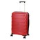Cosmo Solitaire 8 Wheel Luggage Hard Trolley Medium Red 60cm