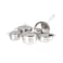 Korkmaz Astra Stainless Steel Cookware Set Silver 9 PCS