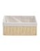 Homesmiths Large Storage Basket Natural with Liner 36 x 27 x 13 cm