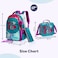 Eazy Kids-17" School Bag Lunch Bag Pencil Case Set of 3 Mermaid Sea - Green