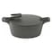 بايركس حلة طهي جرانيت - 18 سم - رمادي