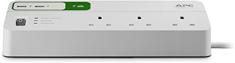 Apc Pm6U-Uk Essential Surgearrest 6 Outlets With 5V, 2.4A 2 Port Usb Charger, 230V Uk