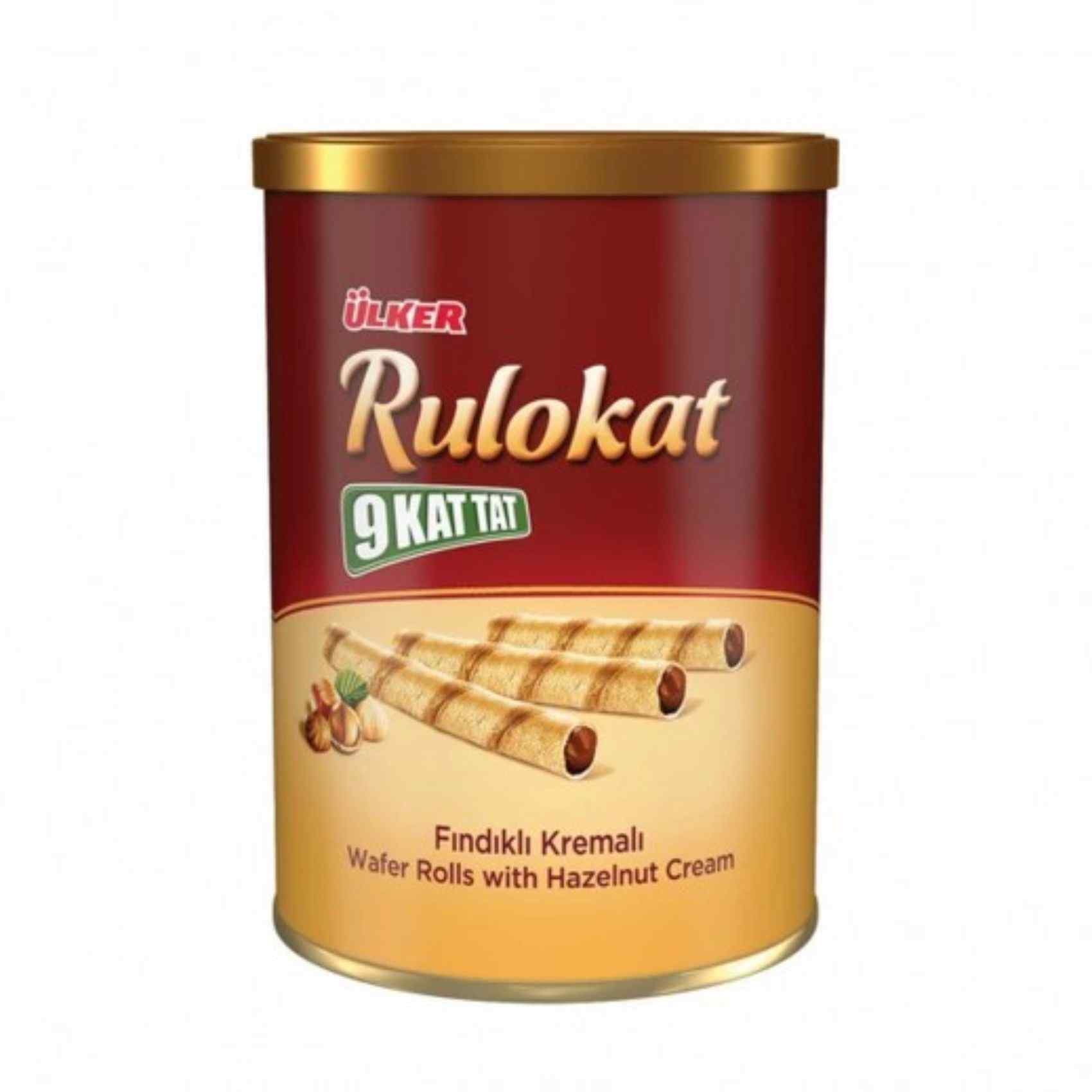 Ulker Rulokat Hazelnut Cream Wafer Rolls 170g