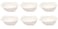 Shallow Nevel Bowl, White, 9.25 Inch, JX52-B002-01, 6 Pcs Set