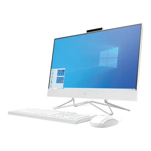 HP All-In-One 24-DQ1040NH, 79J556, 11th Gen, i7-1165G7, 8GB RAM, 1TB HDD, Intel Iris Xe Graphics, 23.8&Prime; Touch Screen FHD, English Keyboard, DOS, White Wired Keyboard And Mouse, Natural Silver