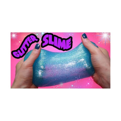 TTZ DIY Glittery Slime Blue