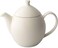 Forlife Dew Teapot With Basket Infuser, Natural Cotton, 32 Oz/946ml