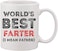Giftex 11Oz White Ceramic Coffee Mug, World's Best Father