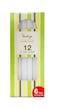 10 In Taper Candles White 12 Pcs In Box