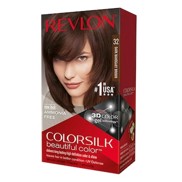 Revlon Colorsilk Beautiful Color Ammonia Free Permanent Haircolor 32 Dark Mahogany Brown