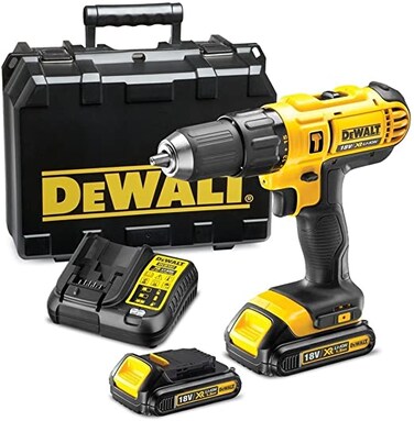 Buy Dewalt 18V Li-Ion Cordless Compact Hammer Drill Driver, Yellow ...