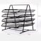 Desk Deposit Tray 4 Layer A4 Metal tray Office Desk Organiser Holder Desktop Accessories