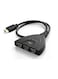 Generic - 3-Port HDMI Splitter Pigtail Adapter Cable Black