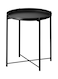 Roman Gifts Round Tray Table, Black, 45X45X53cm