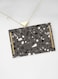 Lowha Decorative Acrylic Serving Tray With Gold Metal Handles And Terrazzo Design 20x30 cm