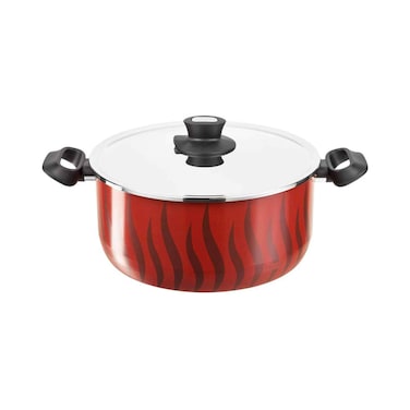 Tefal Tempo Casserole With Lid - 26 Cm - Red Flame