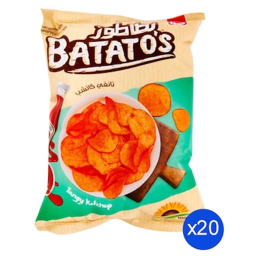 Batato&#39;s Tangy Ketchup Chips 15g x20