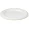 Hotpack Disposable Bio-Degradable Paper Pulp Food Plate White 7 inches, 10 Pieces
