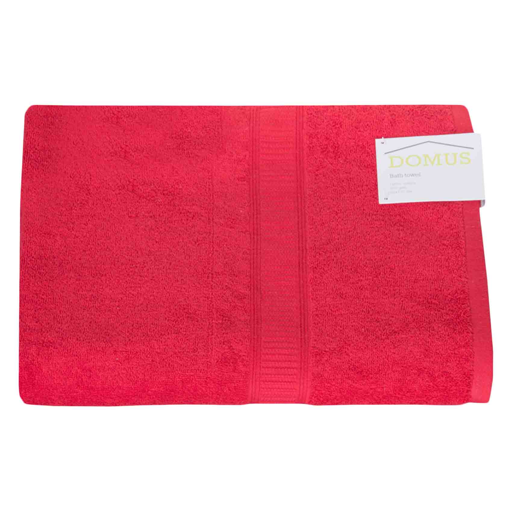 DOMUS BATH SHEET 90X150CM RED