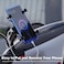 Generic-Black Motorcycle X-Type Mobile Phone Holder Rechargeable Adjustable Motorcycle Scooter Bike Head Stem Phone Mount Stand Bracket Universal