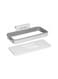 Attach Trash Hanging Trash Bag Holder Clear/Grey/White 5x2.4inch