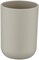 Plastic Tumbler for Bathroom, Beige, 7.3 x 7.3 x 10.3 centimeters