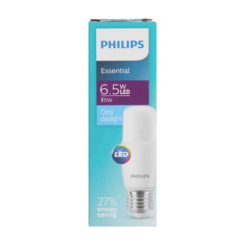 Philips Essential E27 LED Single Bulb 6.5W Cool Daylight