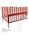 Moon Wooden Portable Crib, 129X69X96 cm, 0 To 4 Years