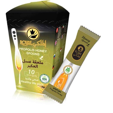 الملكي رويال ملعة  العسل بروبليس  10×7 غرام