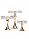 East Lady 3-Piece Cake Stand Set Gold/Clear GOLD S:20X20 M:25X28.5 L:30X39.5cm