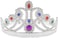 Party Time - Party Time Queen Crown Princess Costume Accessory Birthday Party Decorations For Kids (Silver)
