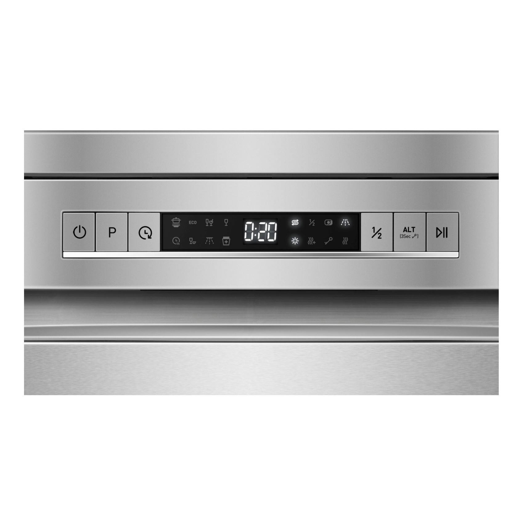 Hisense Freestanding Dishwasher With Standing 15 Place Settings HS623E90X Silver