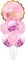 Party Time 7-Pieces Pink Oh Baby Foil Balloon, Pink Latex Balloons and Confetti Balloons Set For Baby Shower Party Decoration - Baptismal, Baby Shower Balloon, Gender Reveal Party Decoration Supplies