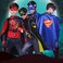 Uaejj Halloween Costume For Kids, Boys Halloween Dress Up, Kids Superhero Capes Set, Superhero Cosplay Custome For Boys Girls Party Supplies Christmas Halloween Gifts (M(70*90cm), M)