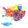 Graffiti Gun Electric Splatter Ball Kids Toy Blaster, Outdoor Shooting Team Game, 12+ Ages