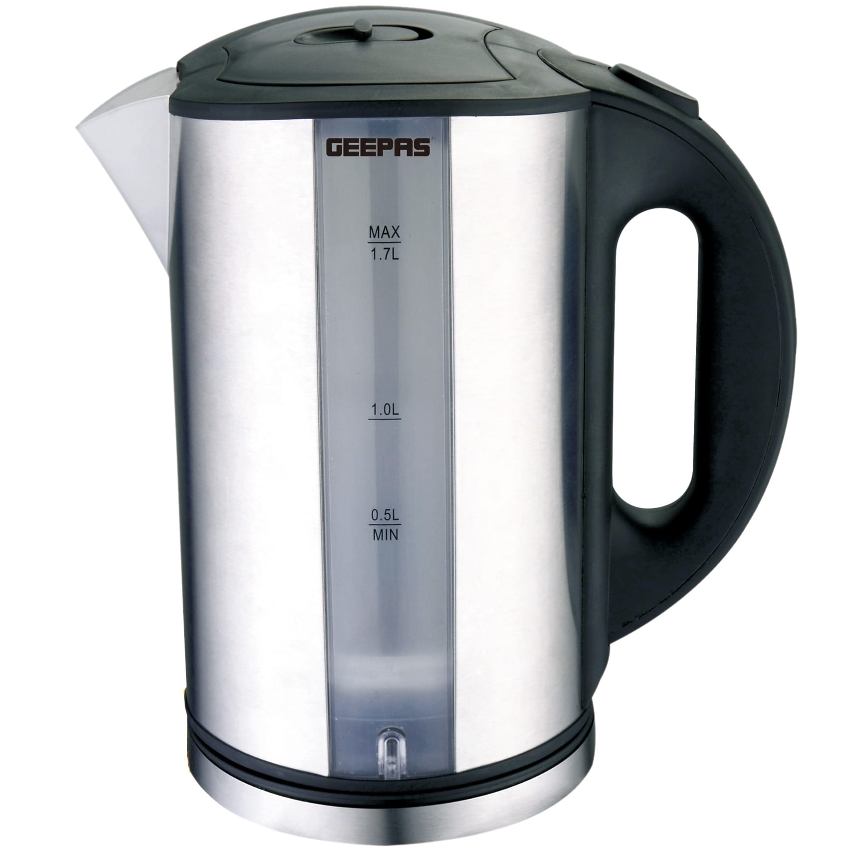 Buy Geepas 1.7 Litre 2200 Watts Stainless Steel Kettle GK5074 Online ...