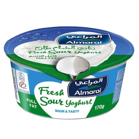 Almarai Fresh Full Cream Sour And Tasty Yoghurt 170g
