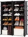 Generic Xcas Roland 12 Cubes Diy Shoes Wardrobe Storage Black - Storage Drawer Unit Multi Use Modular Organizer Plastic Cabinet With Doors