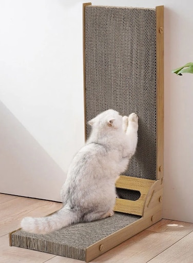 Buy L-Shaped Corner Wall Scratcher for Cats, Cat Scratching Post