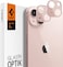 Spigen GLAStR Optik Camera Lens Screen Protector [2 Pack] designed for iPhone 13 (2021) and iPhone 13 Mini (2021) - Pink