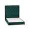 In House Madrid Velvet Bed Frame - King - 200x180 cm - Dark Green